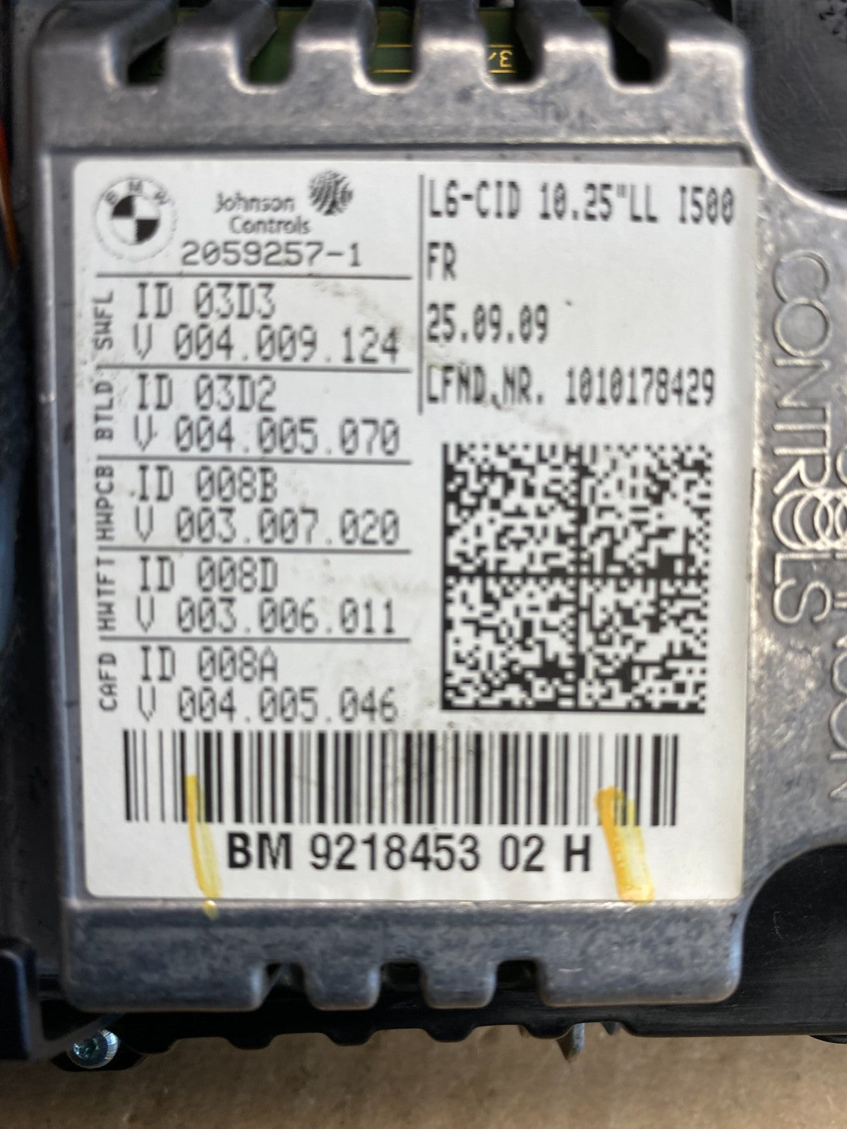 2009-2015 BMW F01 740i 750i Central Info Display GPS Monitor Screen AC6263 DG5