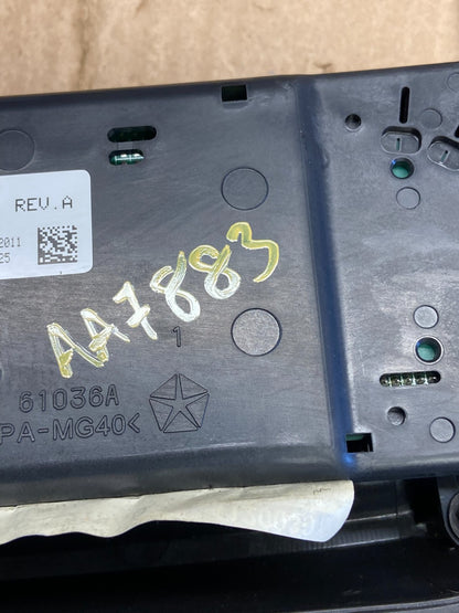 2011 to 2017 Jeep Compass Dash Climate Temperature Control Radio Bezel AA7883 DG6