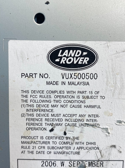 2006 2007 2008 2009 Range Rover Sport 6 CD Changer Stereo Radio ad9523 DG6