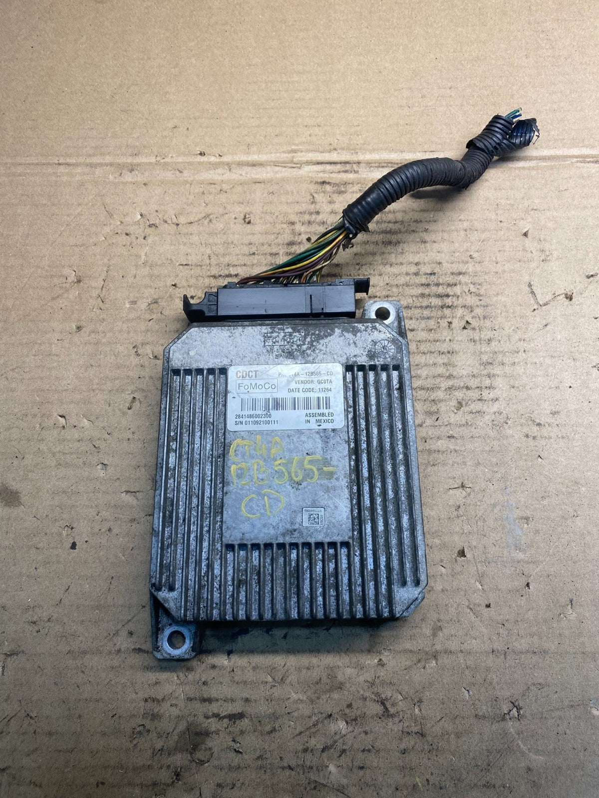 2011 Ford Edge Transmission Control Module TCU TCM CT4A-12B565-CD ab7339 DG0