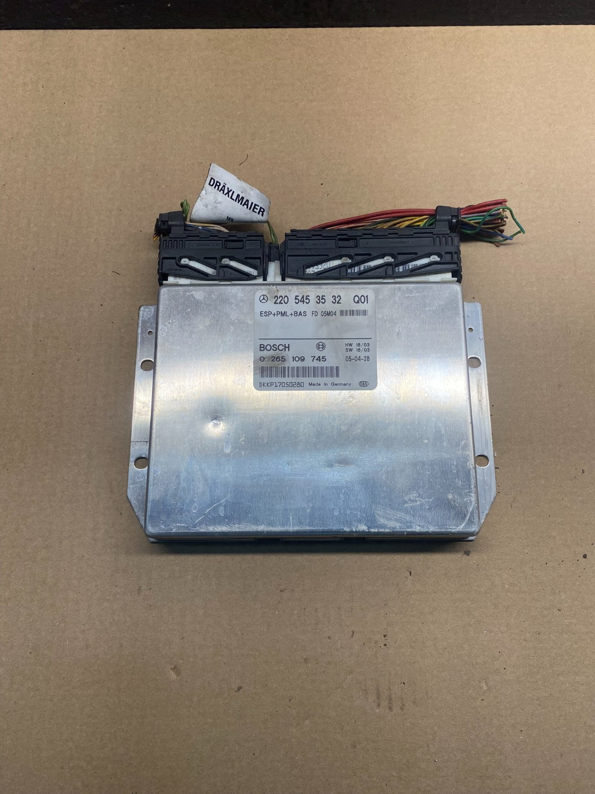 2003 - 2006 Mercedes S430 S500 ABS ESP Control Module Unit AH3387 DG0