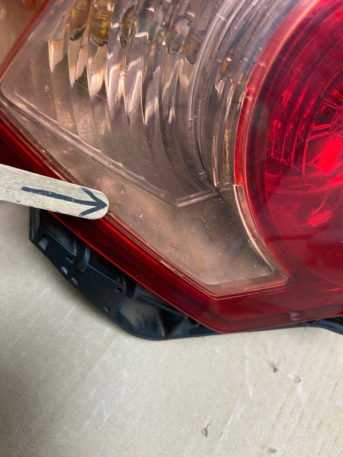 2009 to 2010 Acura Tsx Sedan Left Driver Lh Side Tail Light AD6447 LK4