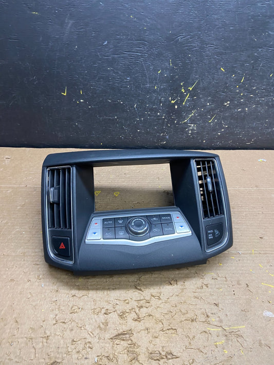 2009-2014 Nissan Maxima Center Console Climate Control Radio Bezel OEM W6302 DG0