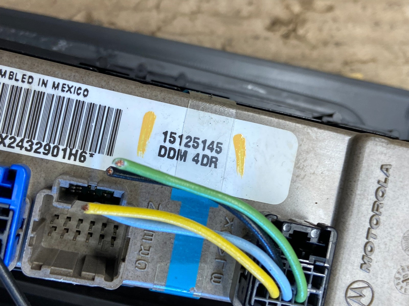 2003-2006 Chevrolet Silverado Driver Side Master Window Switch AB5714 DG5
