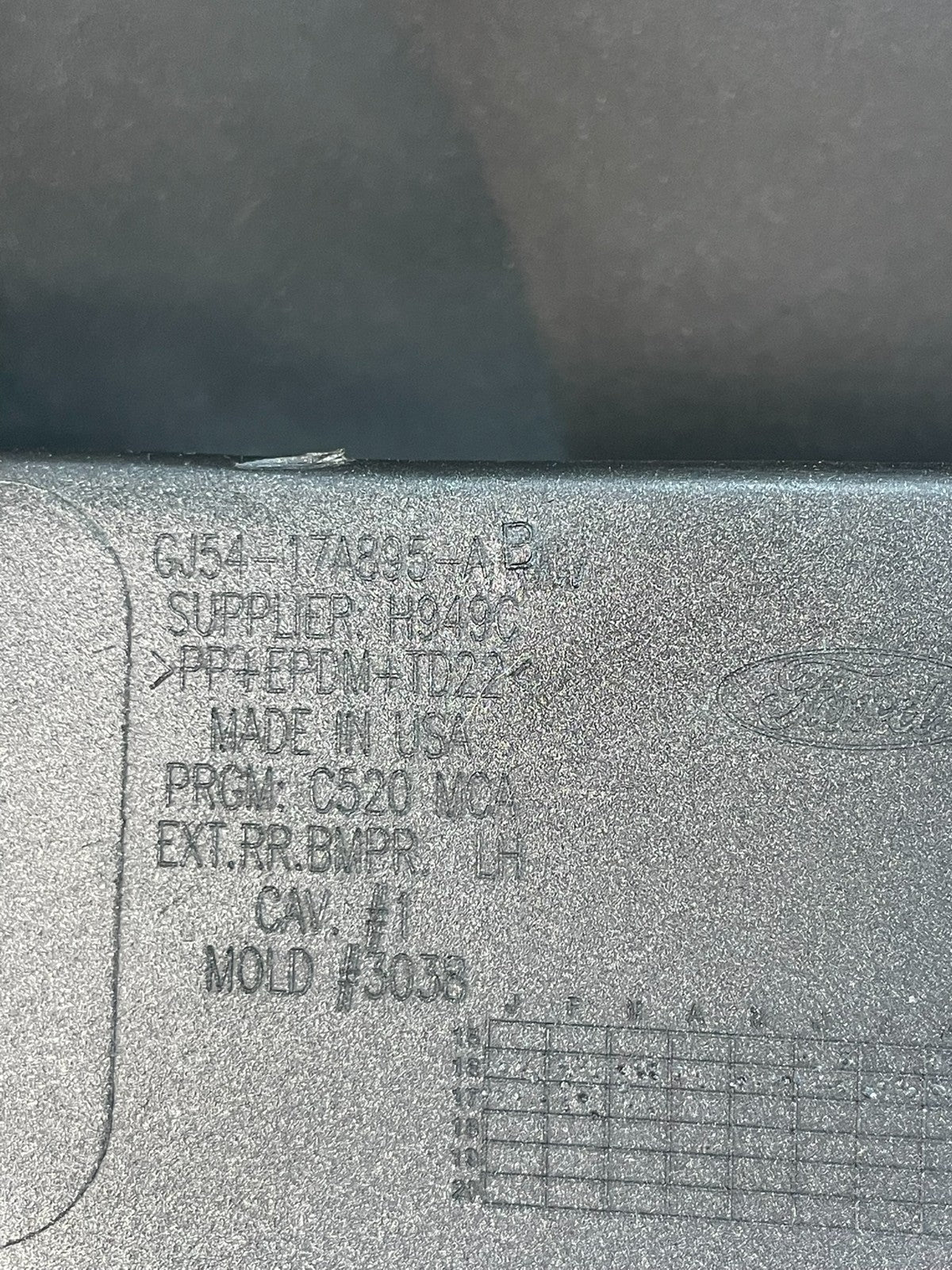 2017 to 2019 Ford Escape Rear Left Driver LH Side Bumper Cover ac5117 DG6