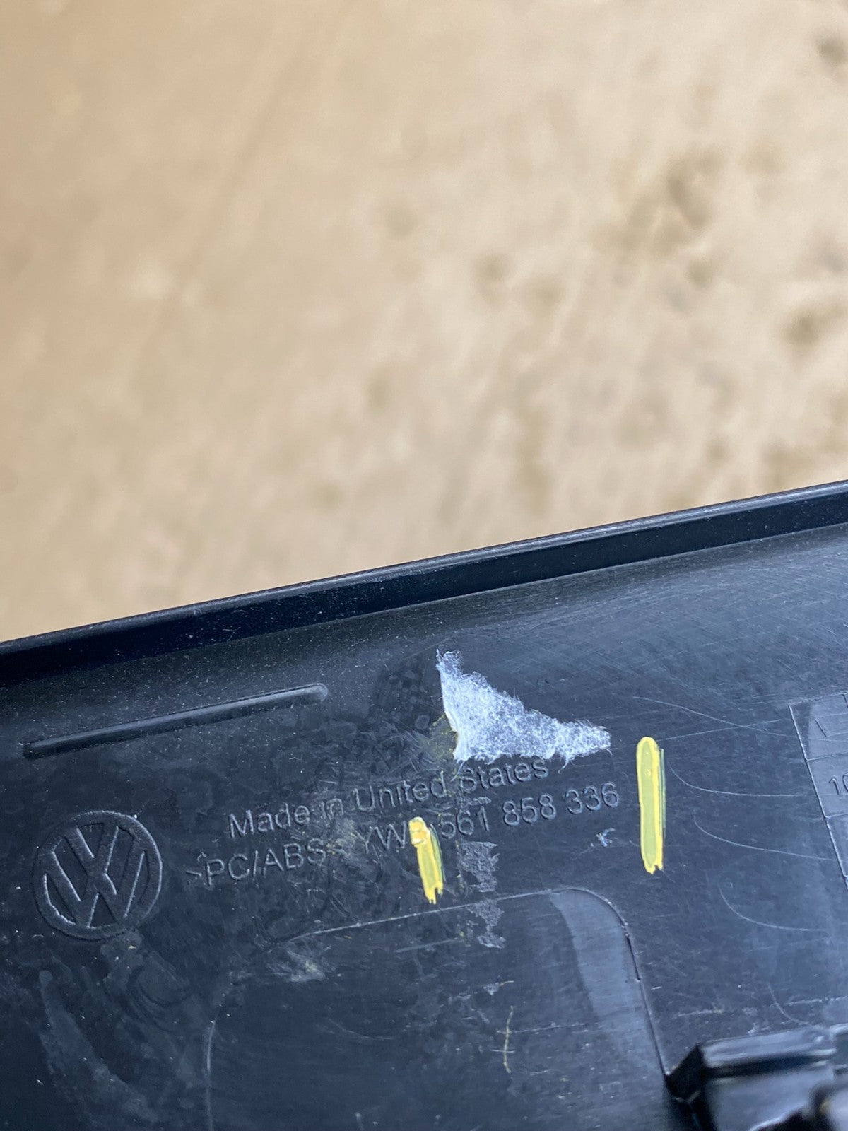 2012 to 2015 Volkswagen Passat Radio Dashboard Bezel Trim Cover OEM AC4687 DG6