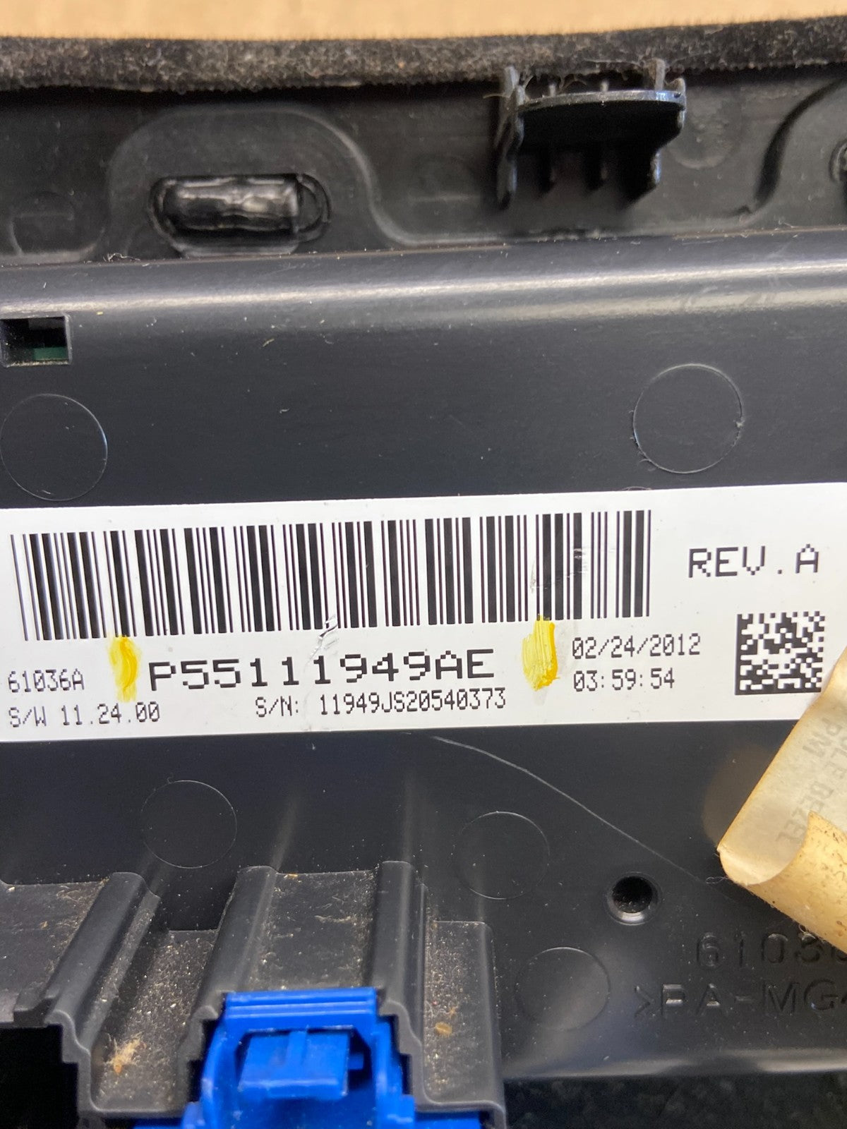 2011-2014 Chrysler 200 Heater AC Climate Switch Temperature Control OE AD2182 DG4