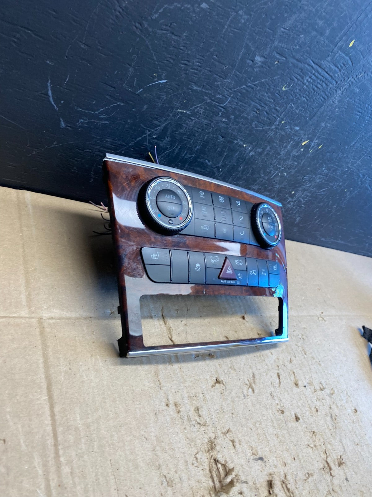 2007-2012 Mercedes X164 GL350 GL450 Climate Control Bezel Wood Switch ac4791 DG2