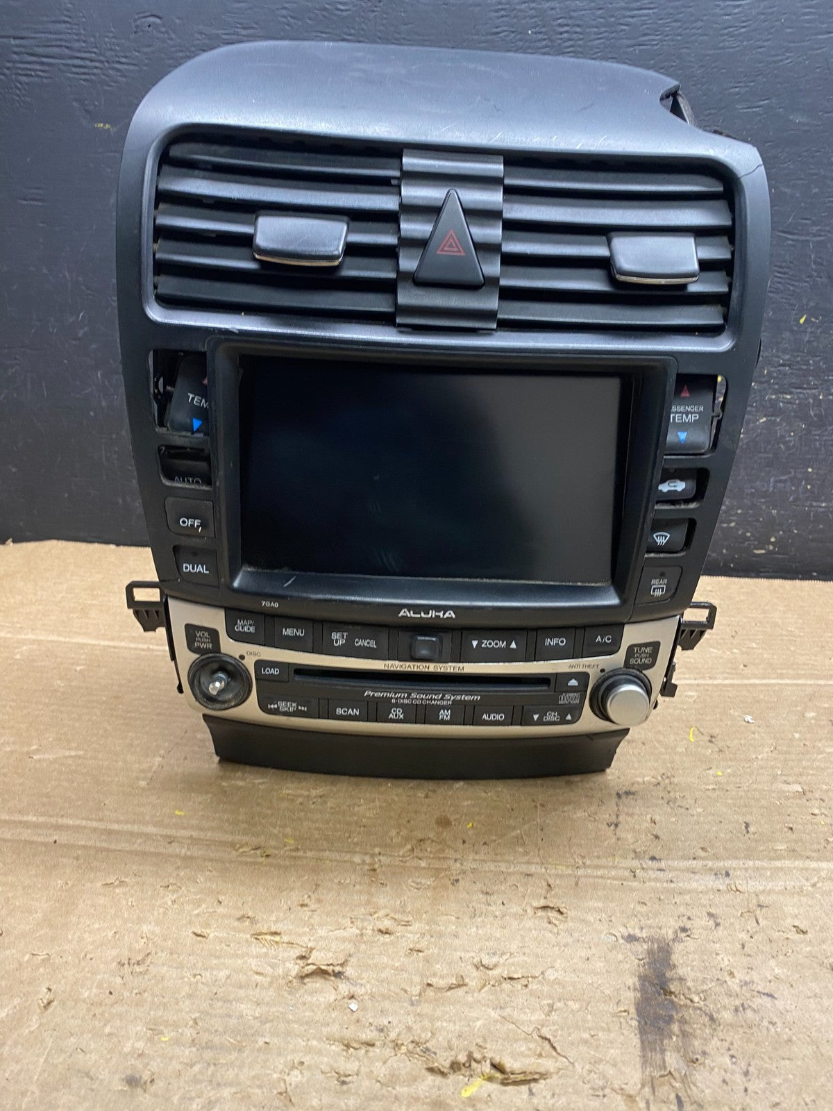 2006 2008 Acura TL Screen Display Navigation Radio Climate Control OEM W9760 DG0