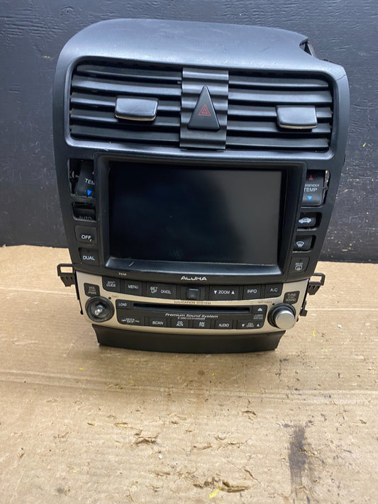 2006 2008 Acura TL Screen Display Navigation Radio Climate Control OEM W9760 DG0