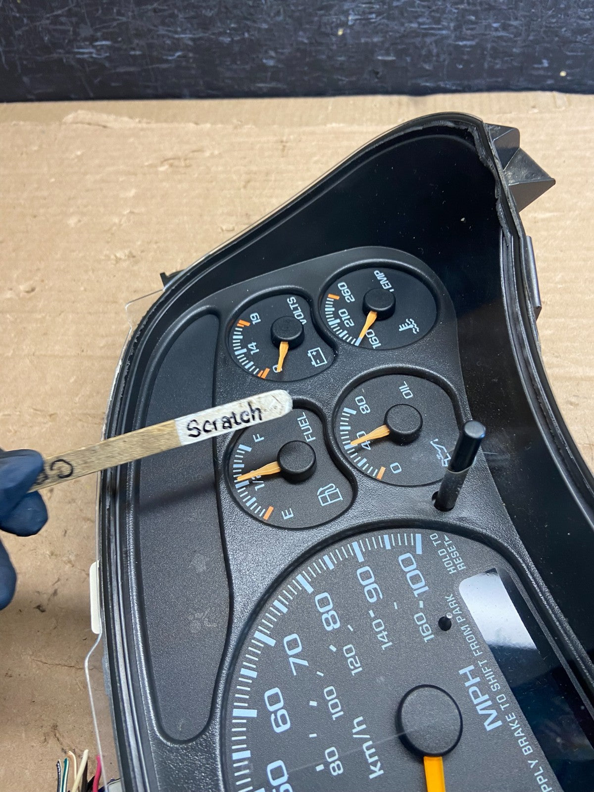 1999 to 2002 Chevrolet Silverado Sierra Cluster Gauge Speedometer ECM AF2663 DG3