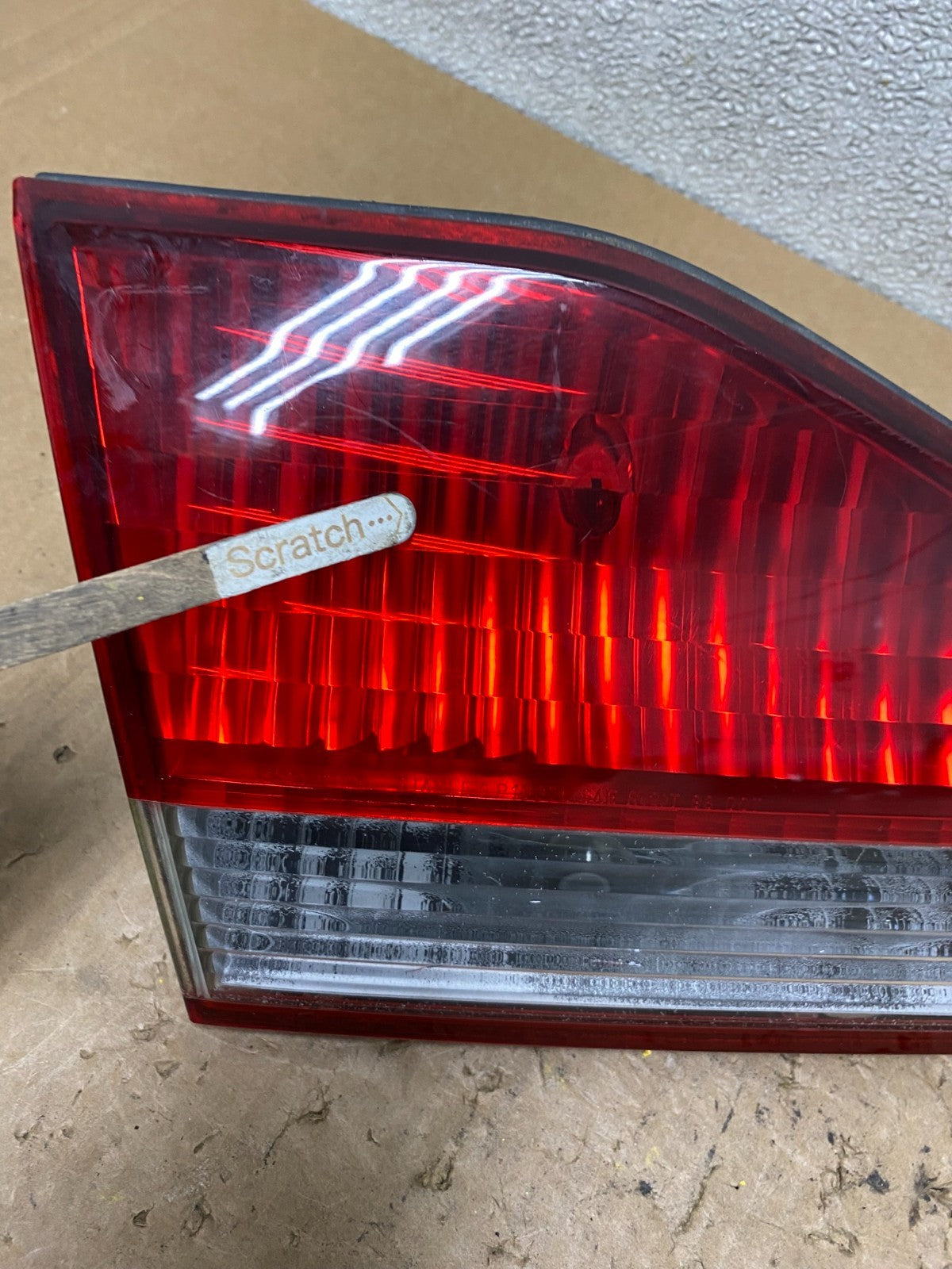 2001 to 2002 Honda Accord Left Driver LH Side Inner Tail Light OEM V5841 DW3