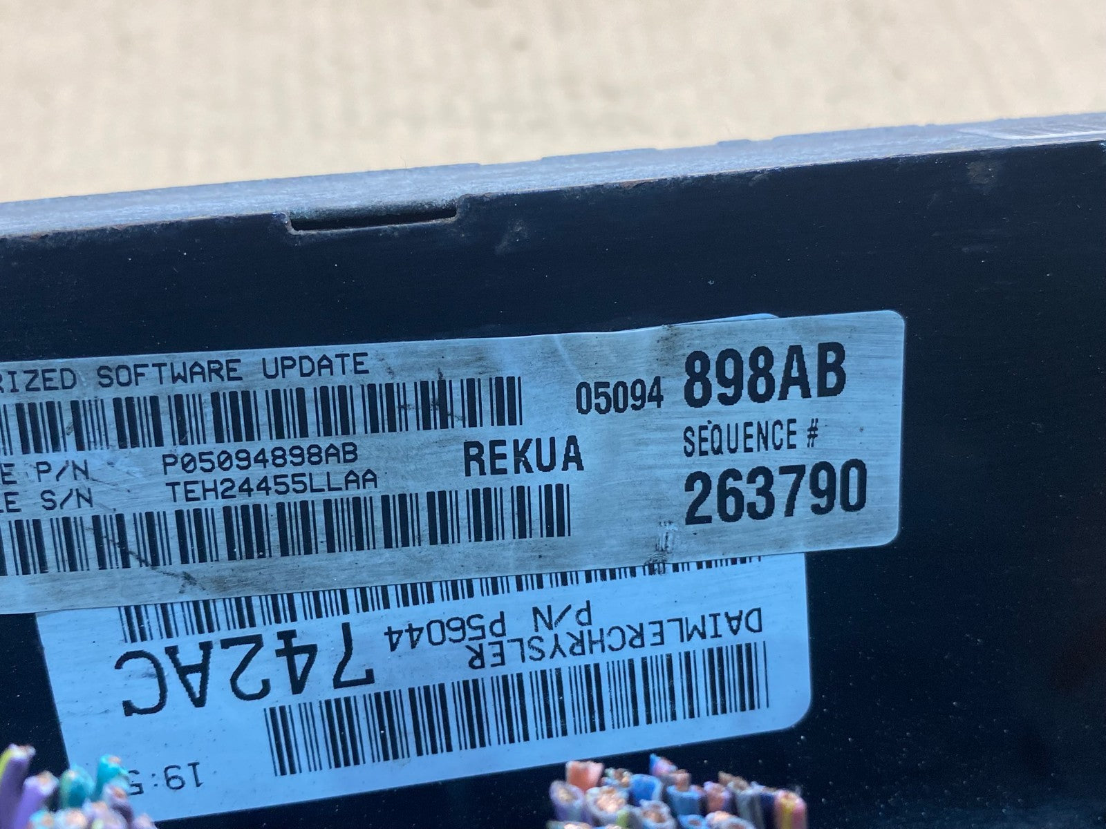 2005 to 2006 Jeep Grand Cherokee 3.7L Ecm Ecu Computer ag7046 DG2