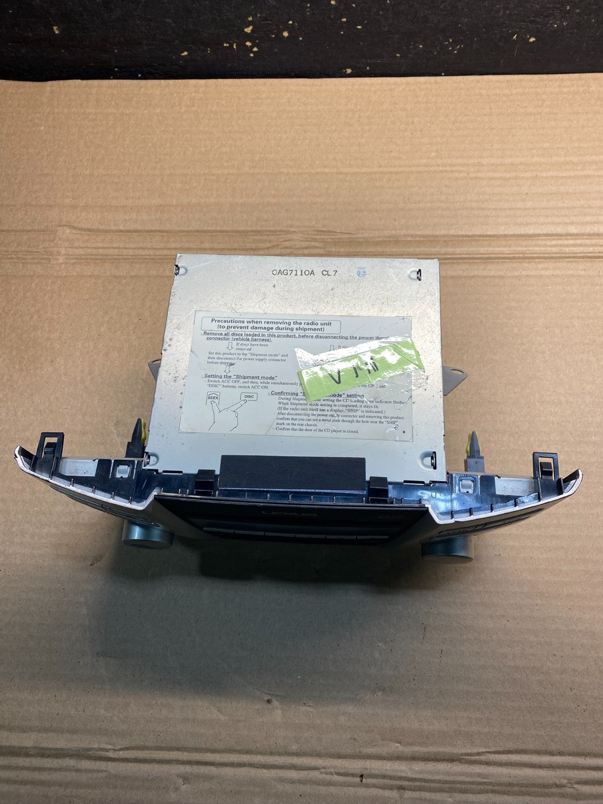 2004 2005 2006 Lexus RX330 Radio Casette AM-FM CD Player AA3242 DG3