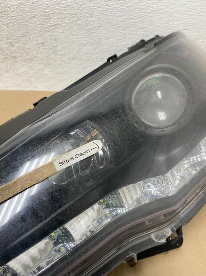 2008 - 2013 Mitsubishi Lancer Left+Right Set LED Black Headlight AE7080 DG5