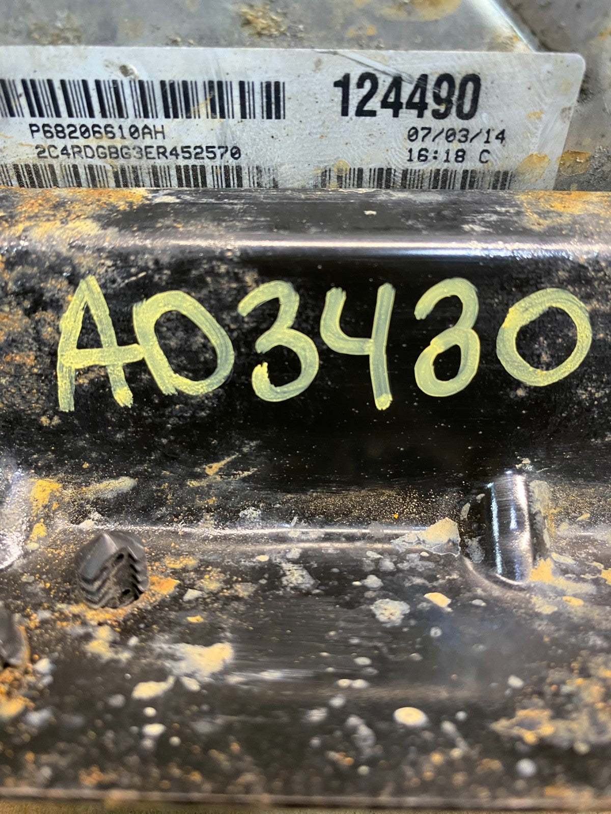 2014 Dodge Caravan Town & Country 3.6L Engine Computer ECU AD3430 DG3
