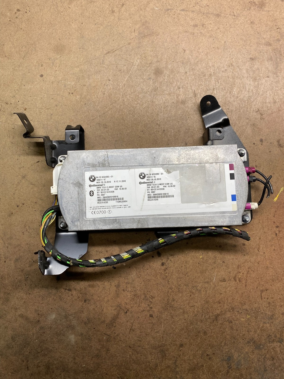2006 to 2013 Bmw Bluetooth  Control Module Computer Telematics OEM M3166 DG4