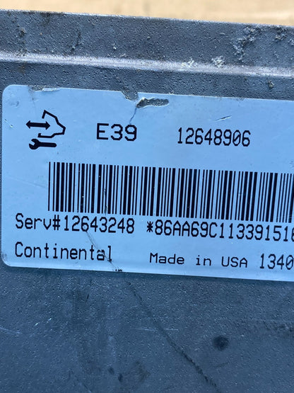 2012 Chevrolet Equinox Ecu Engine Control Module Unit Ecm 12648906 AD3467 DG2