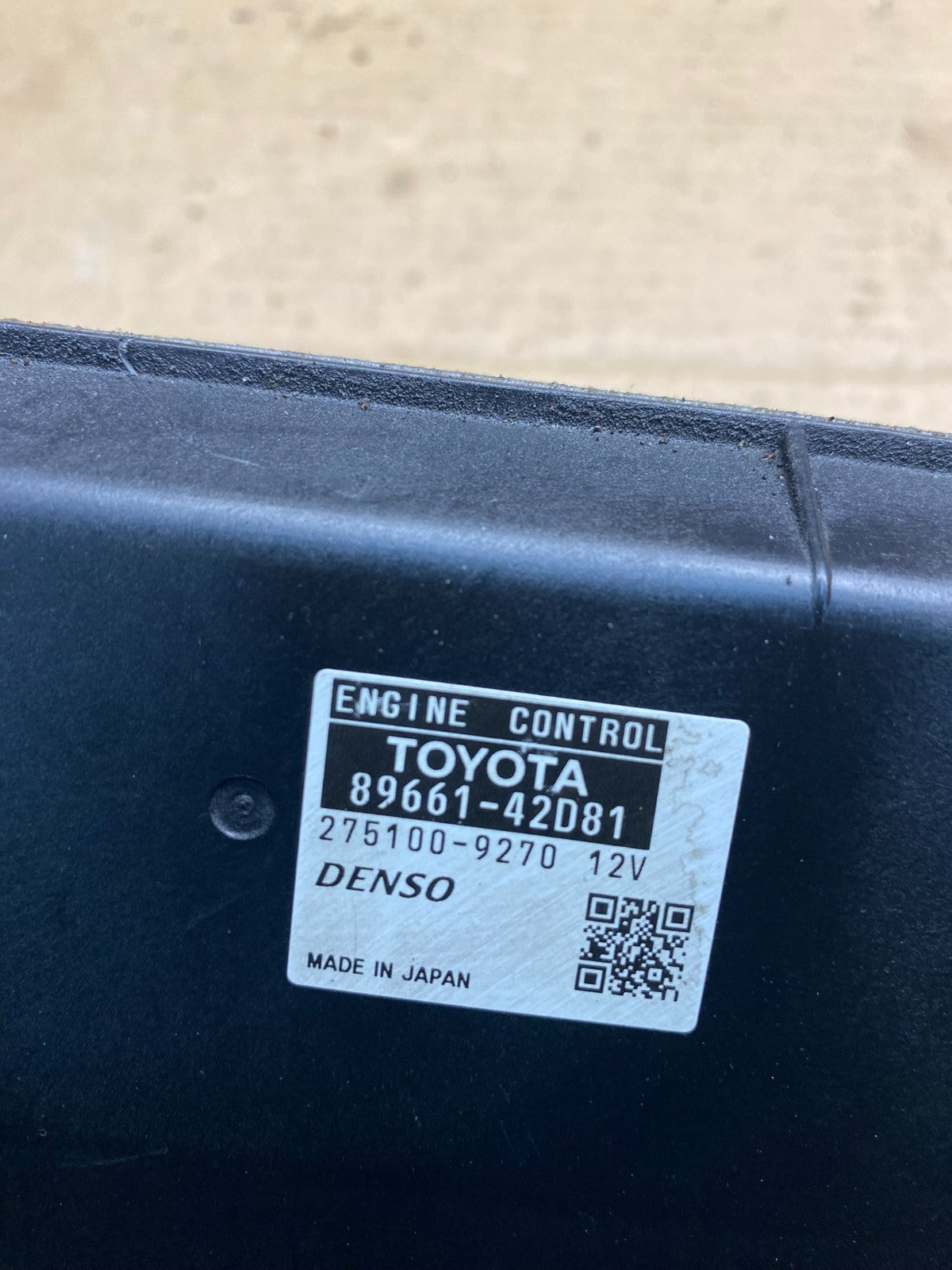 2006 Toyota Rav4 Electronic Engine Control Module ECU ECM 89661-42D81 ai7538 DG2