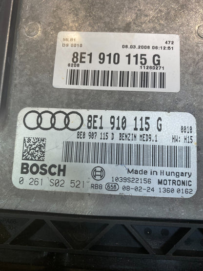 2008 2009 Audi A4 2.0L Engine Computer Ecu Pcm Ecm 8E1910115 ad4881 DG2