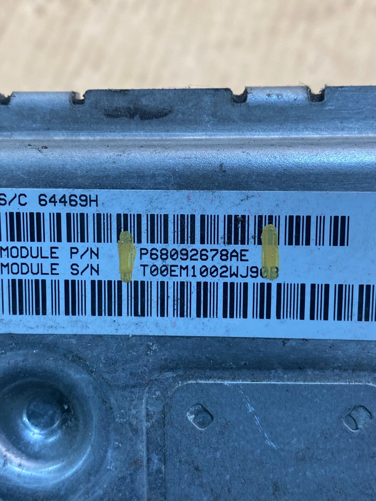 2011 2012 Dodge Journey 3.6L ECU ECM Engine Computer Module AG9567 DG2