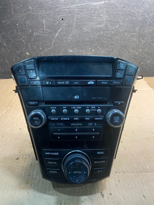 2010 to 2013 Acura Mdx Radio Stereo 6 CD Player Climate Control Pan OEM Y7636 DG0