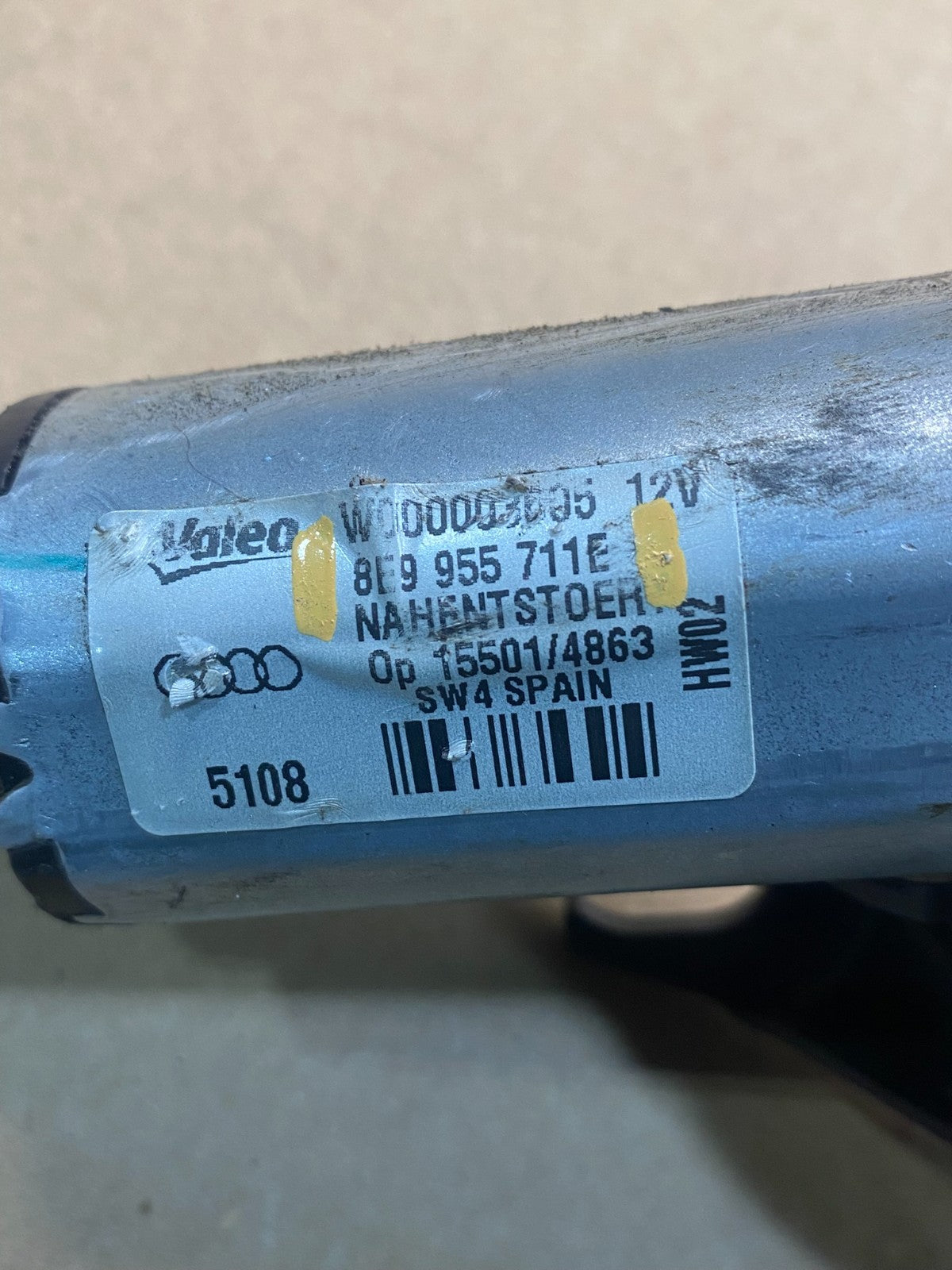 2007 to 2015 Audi Q7 Rear Windshield Washer Wiper Motor ac7029 DG6