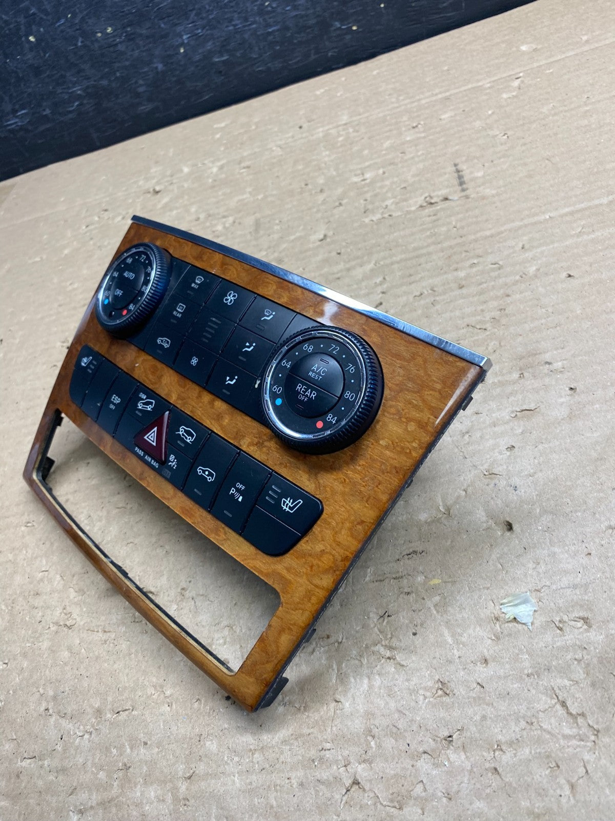 2007-2012 Mercedes X164 GL350 GL450 Climate Control Bezel Wood Switch AG8363 DG3