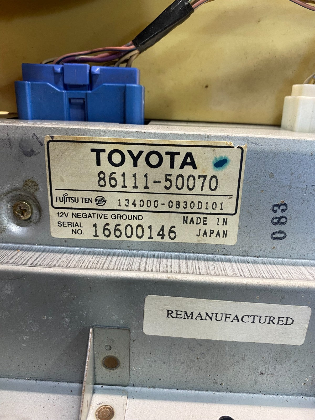 1998 to 2000 Lexus LS400 AM/FM Radio & GPS Navigation System AF39766