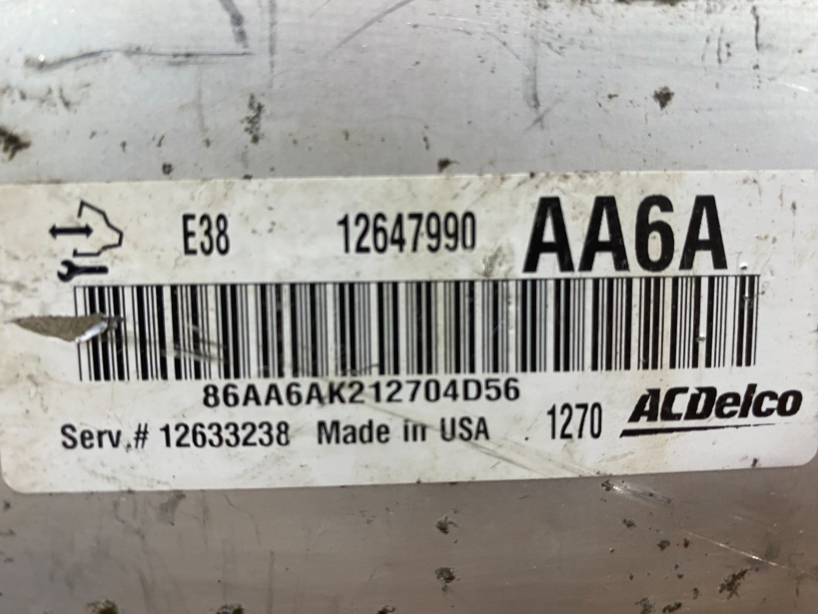 2010 to 2013 Chevrolet Silverado Yukon Engine Control Module ECM ECU AC4405 DG2
