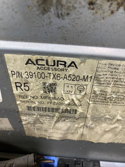 2016 - 2017 Acura ILX Audio Radio Display Screen Unit OEM AA3245 DG6