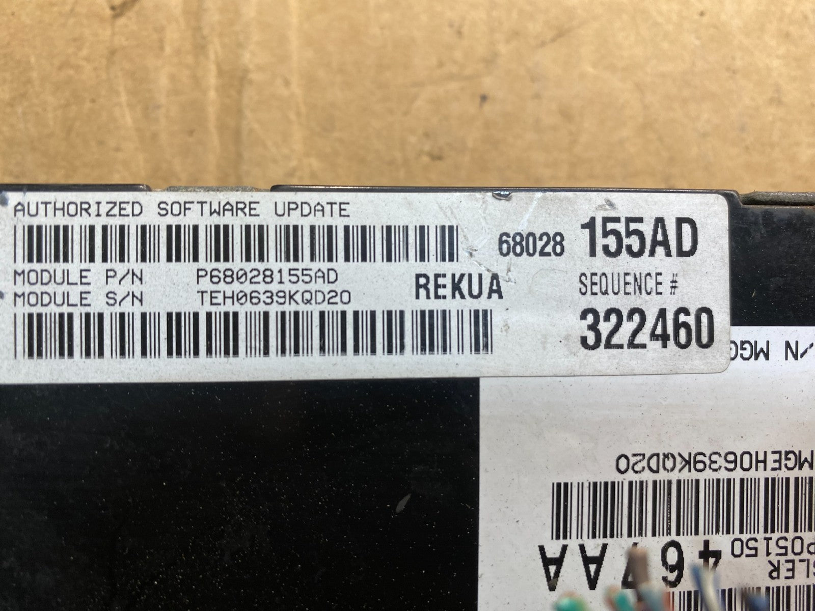 2009 to 2010 Jeep Grand Cherokee Computer Engine Control ECU ECM AB3611 DG4