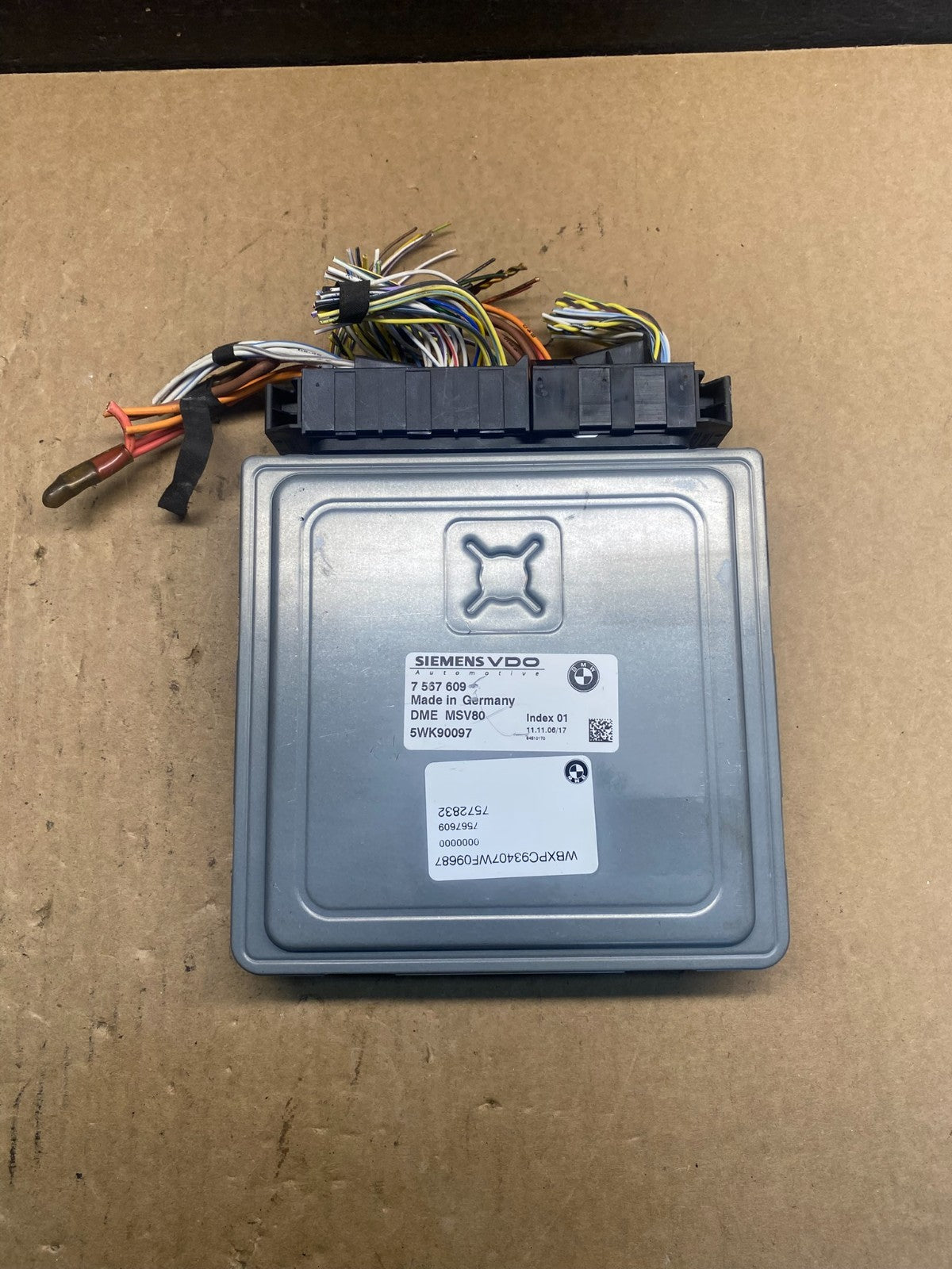 2007 2008 Bmw X3 ECU ECM Engine Control Module Computer 7567609 AG6092 DG0