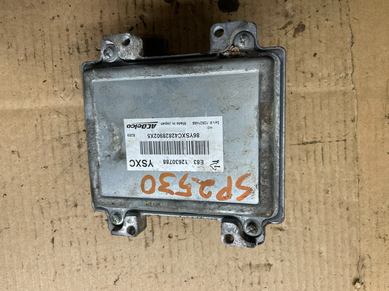 2009 to 2012 Chevrolet Silverado Sierra Engine Control Module ECM ECU N4927 DG1