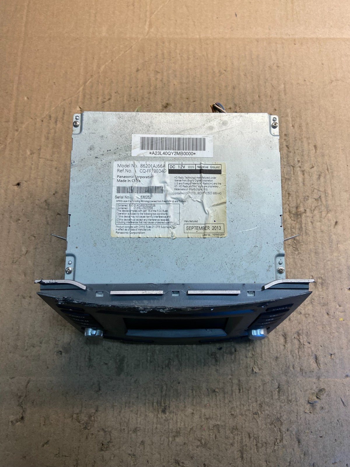 2013 to 2014 Subaru Outback Legacy Am Fm Cd Player AM/FM Radio Z2080 DG3