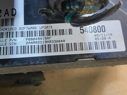 2010 Dodge Caravan Town & Country Engine Computer ECU AD9969 DW2
