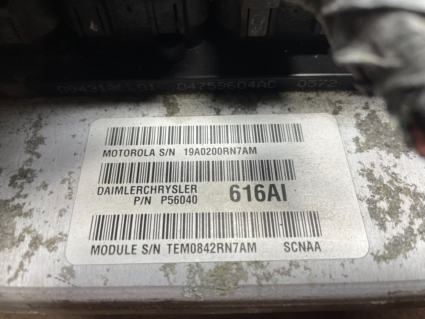 2002 Dodge Durango 4.7L  Engine Computer Module ECU PCM i6609 DG1 Oem2