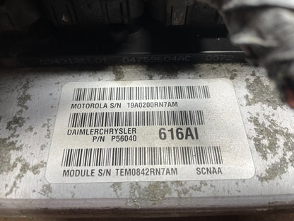 2002 Dodge Durango 4.7L  Engine Computer Module ECU PCM i6609 DG1 Oem2