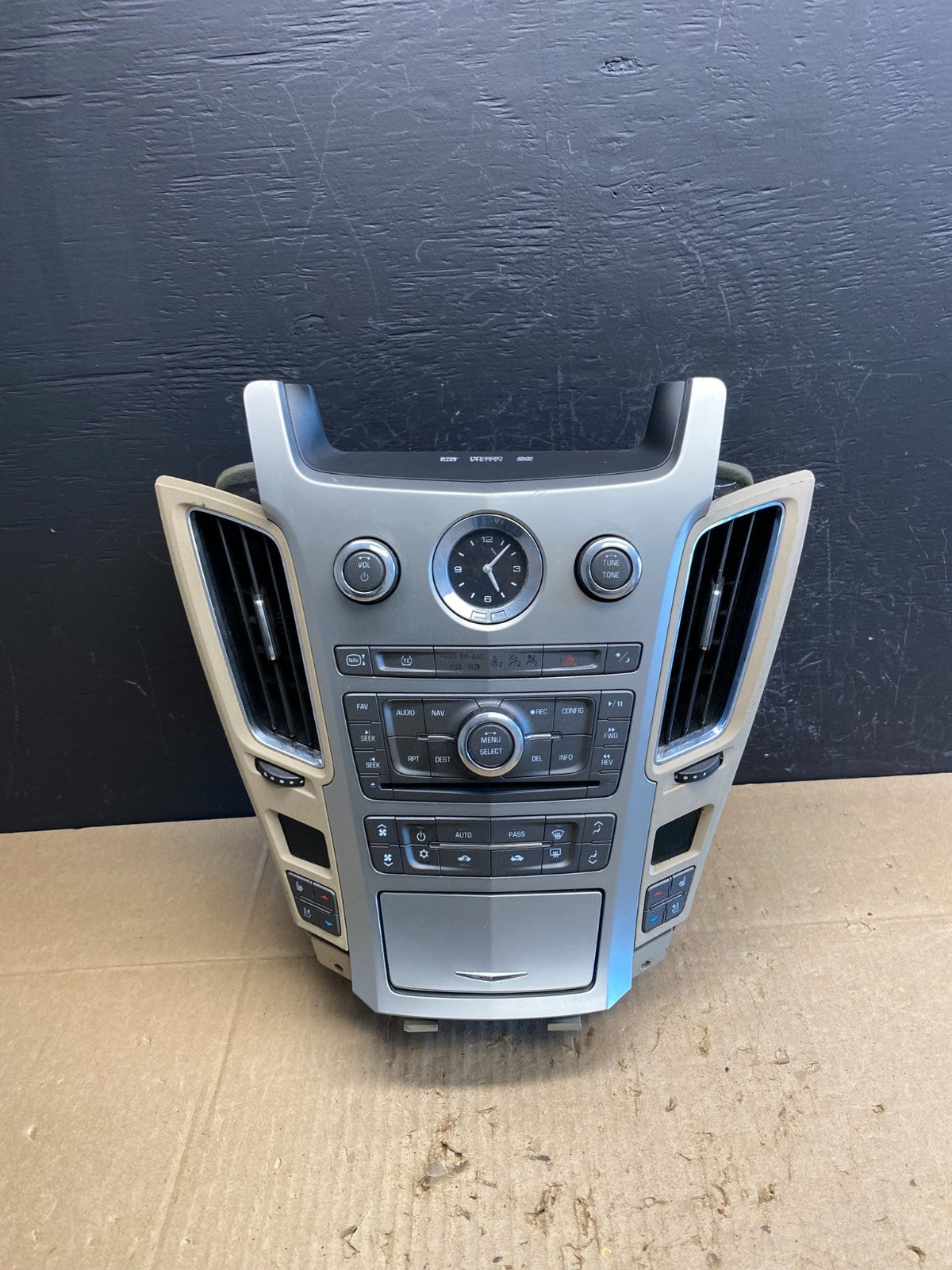2008-2012 Cadillac CTS A/C Heater Radio Climate Control Panel Bezel OEM ac479 DG0