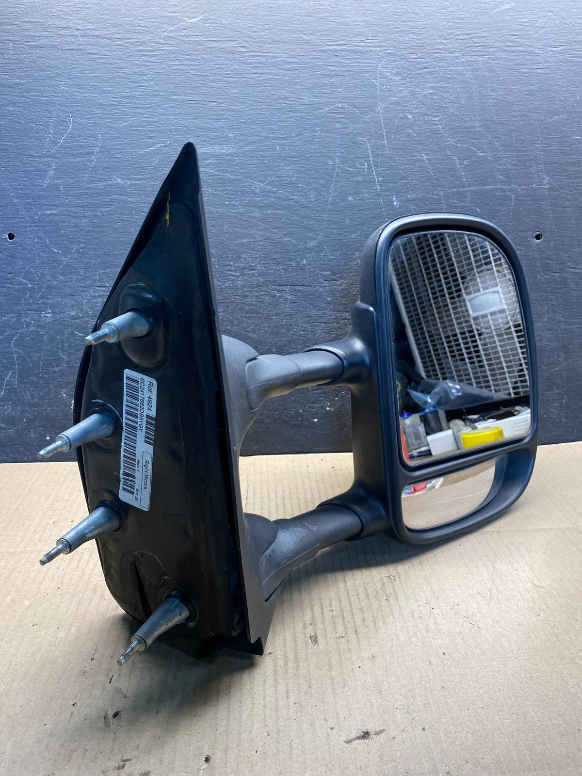 2002-2008 Ford E150 E250 Van Right Passenger Door View Two Arm Mirror AI7329 DG9