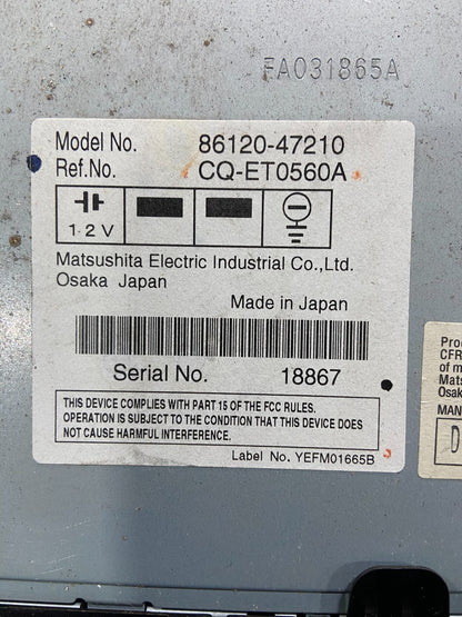 2006 to 2009 Toyota Prius OEM Radio AM/FM CD Player Oem Z0679 DG8