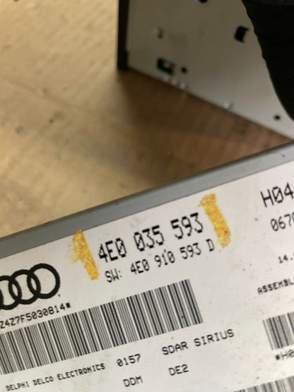 2007 - 2012 Audi A6 Radio Receiver Audio Control Module 3 Pcs Set OEM ab7813 DG5