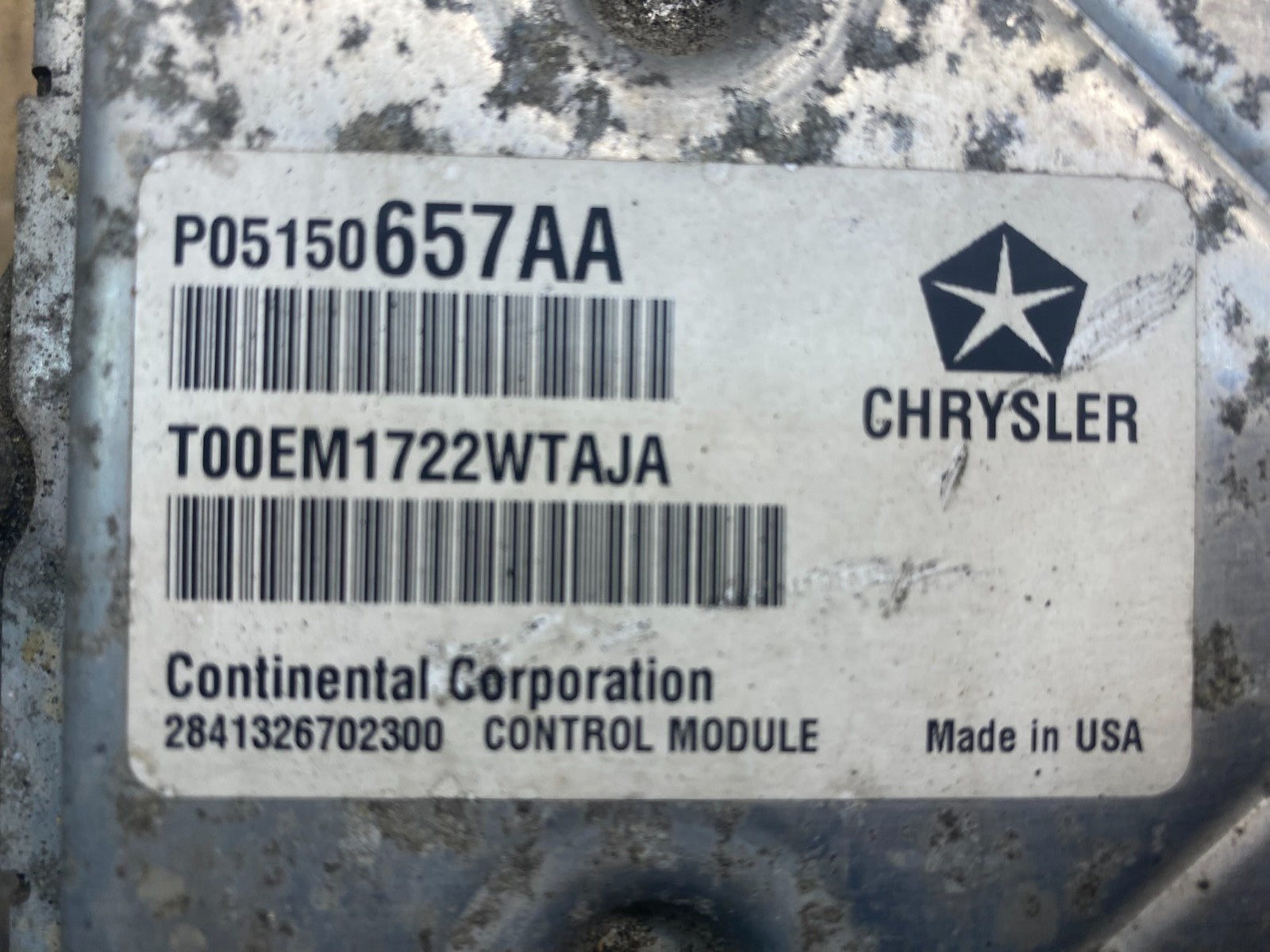2012 Dodge Avenger Engine Computer Control ECM ECU AD1459 DG2