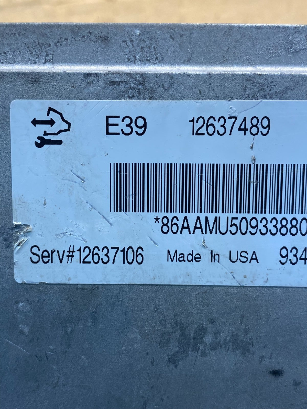 2010 2011 GMC Acadia Traverse Engine Control Module ECM ECU 12637489 ad3476 DG2