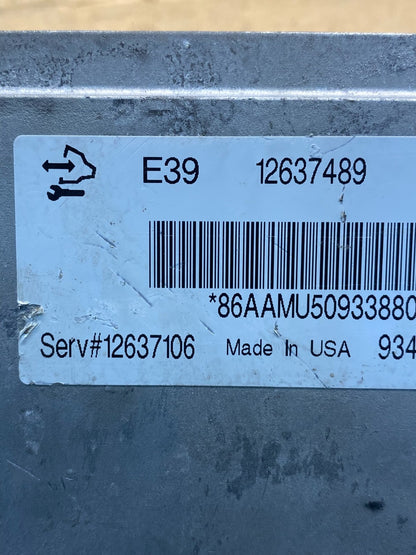 2010 2011 GMC Acadia Traverse Engine Control Module ECM ECU 12637489 ad3476 DG2