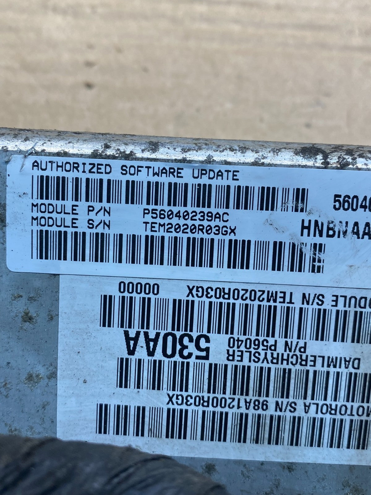 2001 Dodge Dakota Engine Computer ECM ECU PCM 4.7L p56040239ac AE9890 DW2
