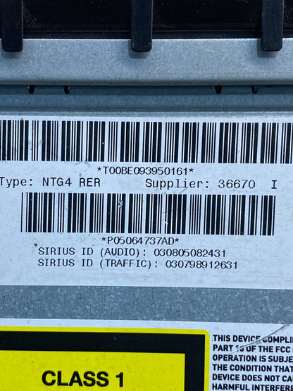 2008 2010 Jeep Dodge Chrysler Screen Display CD Player Satellite Radio AG7343 DG6