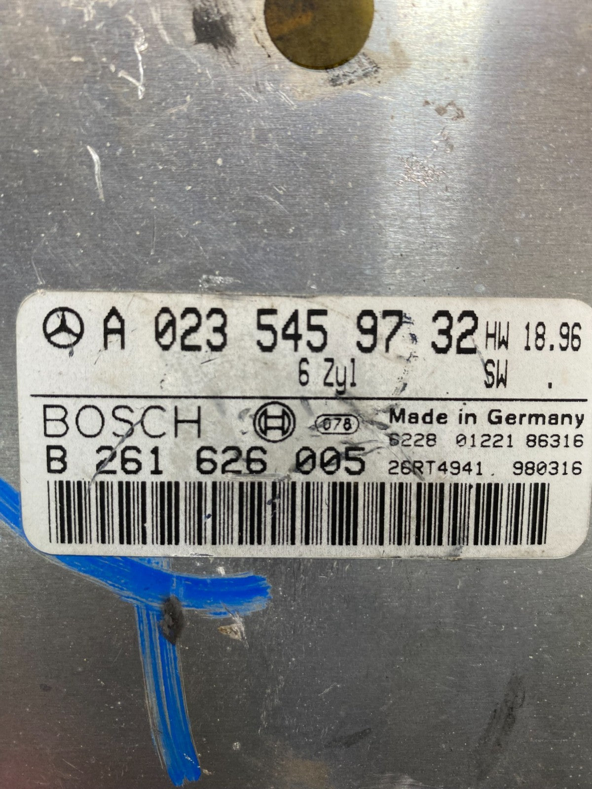 1998 2000 Mercedes Benz ML320 Engine Computer Ecu Ecm AE8073 DW2