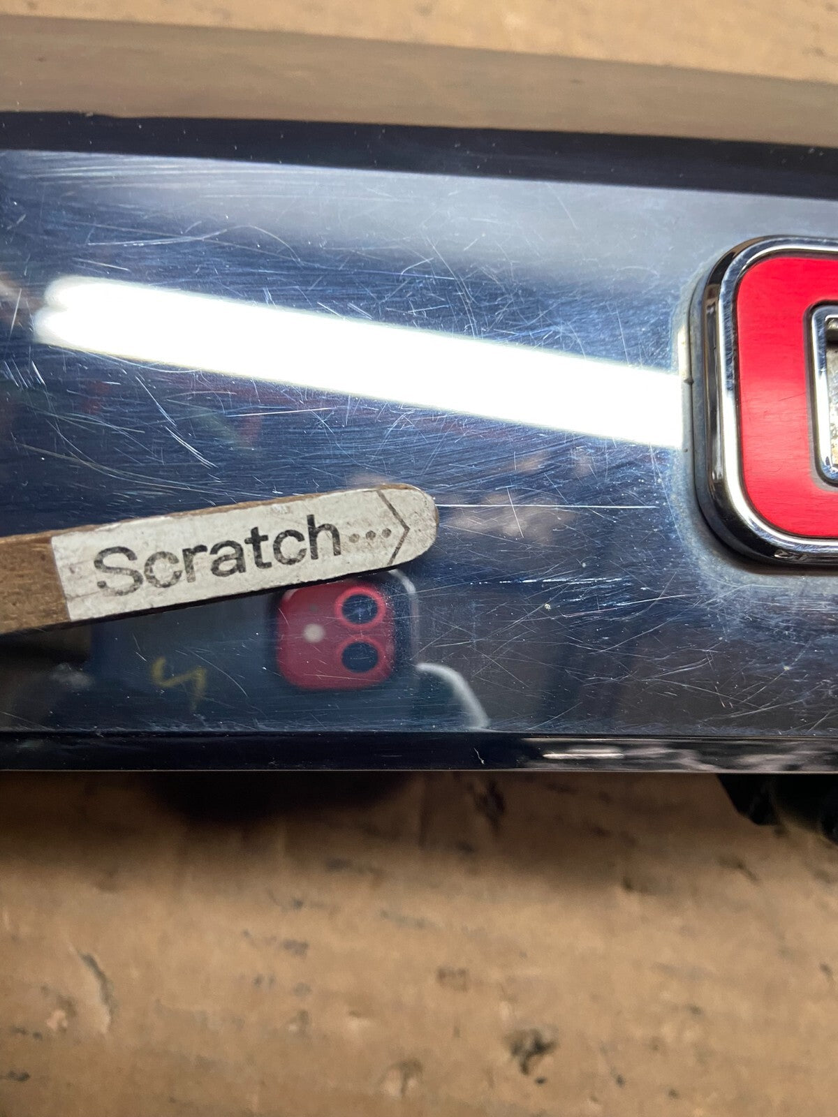 2011-2015 GMC Terrain Tailgate Liftgate Chrome Molding with Camera Oem i30334