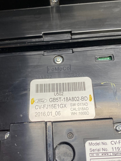 2016-2018 Ford Explorer Radio Heater Climate A/C Control Bezel Trim AH5237 DW4
